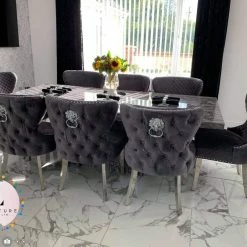 ASR INTERIOR Valentino Velvet Dining Chair