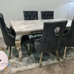 Furniture Imports LTD ALL DINING TABLE SET Chelsea Grey Dining Table Set + Majestic Chairs