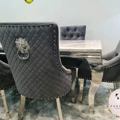 Furniture Imports LTD ALL DINING TABLE SET Chelsea Grey Dining Table Set + Majestic Chairs