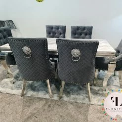 Furniture Imports LTD ALL DINING TABLE SET Chelsea Grey Dining Table Set + Majestic Chairs