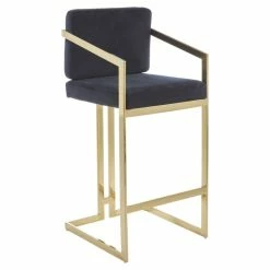 Furniture Imports LTD Atlantis Luxury Metal Plating Barstool - 6 Colours REDUCED FOR CLEARENCE