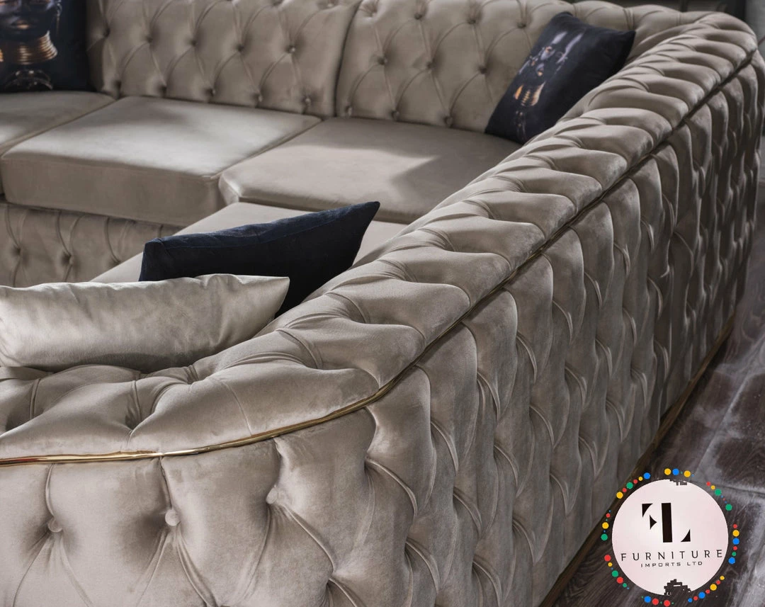 TURKISH Khalifah Sofa 3+2 Range Plush Velvet - Choose Combination DUBAI SOFA COLLECTION