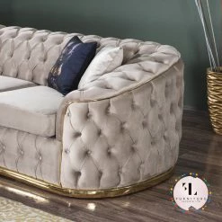 TURKISH Khalifah Sofa 3+2 Range Plush Velvet - Choose Combination DUBAI SOFA COLLECTION