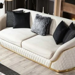TURKISH Beverley Sofa 3+2 Range Plush Velvet - Choose Combination DUBAI SOFA COLLECTION