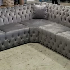 TURKISH Bvlgari Corner Sofa Range Plush Velvet - Choose Combination DUBAI SOFA COLLECTION