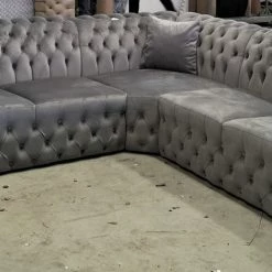 TURKISH Bvlgari Corner Sofa Range Plush Velvet - Choose Combination DUBAI SOFA COLLECTION