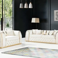 Furniture Imports LTD Vixon 3+2 Range Plush Velvet - Choose Combination