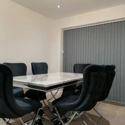 Furniture Imports LTD Karla Metal Plating Dining Chairs