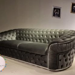 Furniture Imports LTD DUBAI SOFA COLLECTION Ambassador 3+2 Seater Plush Velvet