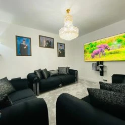 TURKISH DUBAI SOFA COLLECTION Elmira 3+2 Range Plush Velvet - Choose Combination