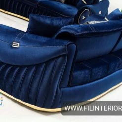 TURKISH DUBAI SOFA COLLECTION Castillo Velvet Sofa 3+2 Range Plush Velvet - Choose Combination