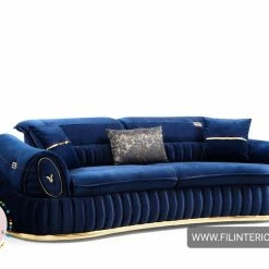 TURKISH DUBAI SOFA COLLECTION Castillo Velvet Sofa 3+2 Range Plush Velvet - Choose Combination