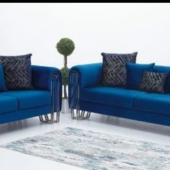 TURKISH DUBAI SOFA COLLECTION Elicante 3+2 Range Plush Velvet - Choose Combination