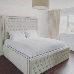 FIL BED COLLECTION EDWARDO BEDFRAME IN PLUSH VELVET