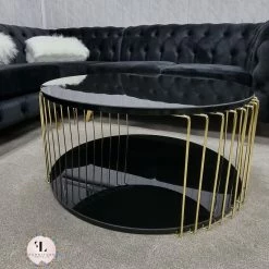 Bysol EFES ROUND COFFEE TABLE BLACK OR WHITE