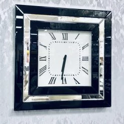 CLOCKS London Black Wall Clock