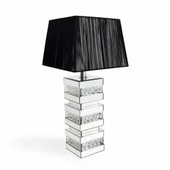 ASR INTERIOR MIRRORED FURNITURE Floating Crystal 3 Layers Lamp