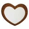 BESPOKEZ MIRRORED FURNITURE PMR Heart Mirror Gold