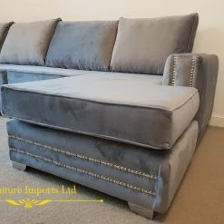 Velvetsofa SOFAS Ambassador Premium Velvet Double Chaise Corner Sofa Suite