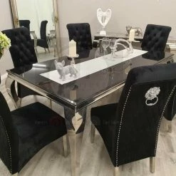 Furnish 365 ALL DINING TABLE SET Komoro Round Marble Dining Set