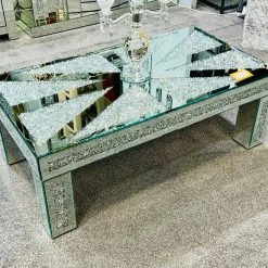 ASR Union Crushed Diamond Mirrored Coffee Table