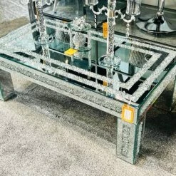 ASR Lemington Crushed Diamond Mirrored Coffee Table