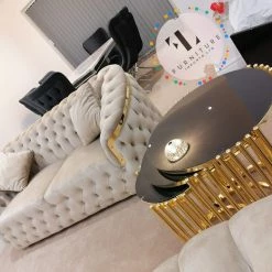 TURKISH DUBAI SOFA COLLECTION Bvlgari Sofa 3+2 Range Plush Velvet - Choose Combination