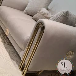 TURKISH DUBAI SOFA COLLECTION Elmira 3+2 Range Plush Velvet - Choose Combination