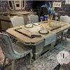 Furniture Imports LTD VERONA CAPPUCCINO DINING TABLE SET 200cm = 6 Chairs DUBAI OCCATIONAL FURNITURE