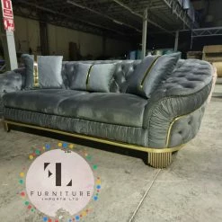 Furniture Imports LTD DUBAI SOFA COLLECTION Ambassador Special 3+2 Seater Sofa In Plush Velvet