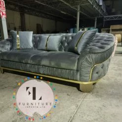 Furniture Imports LTD DUBAI SOFA COLLECTION Ambassador Special 3+2 Seater Sofa In Plush Velvet