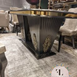 Furniture Imports LTD VERONA CAPPUCCINO DINING TABLE SET 200cm = 6 Chairs DUBAI OCCATIONAL FURNITURE