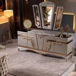 Furniture Imports LTD DUBAI OCCATIONAL FURNITURE VERONA CAPPUCCINO SIDEBOARD 160CM WIDE