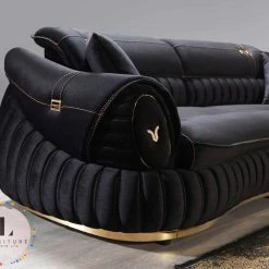 TURKISH DUBAI SOFA COLLECTION Castillo Velvet Sofa 3+2 Range Plush Velvet - Choose Combination