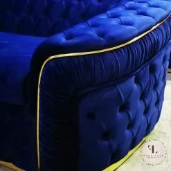 Furniture Imports LTD DUBAI SOFA COLLECTION Ambassador 3+2 Seater Plush Velvet