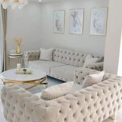 TURKISH Hermes Sofa Range Plush Velvet - Choose Combination