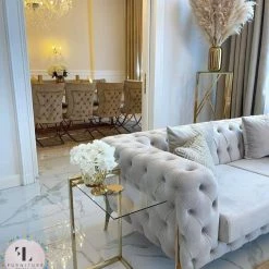 TURKISH Hermes Sofa Range Plush Velvet - Choose Combination