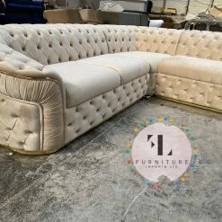 TURKISH Ambassador Corner Sofa Range Plush Velvet - 270cm X 270cm