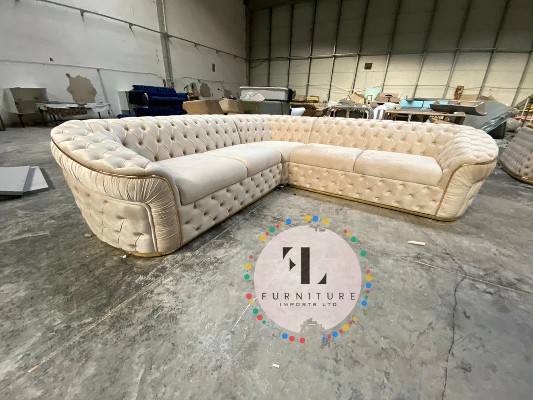 TURKISH Ambassador Corner Sofa Range Plush Velvet - 270cm X 270cm