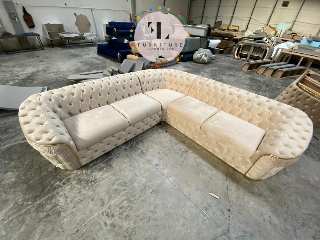 TURKISH Ambassador Corner Sofa Range Plush Velvet - 270cm X 270cm