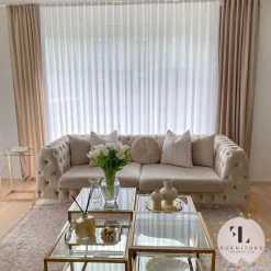 TURKISH Hermes Sofa Range Plush Velvet - Choose Combination