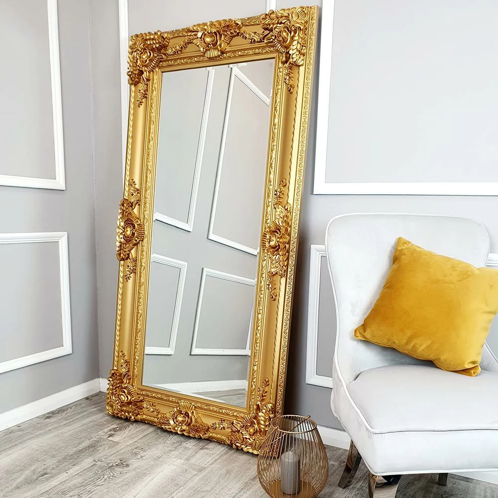 FLOOR STANDING MIRROR Roma Mirror Gold 90 X 175