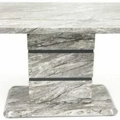 ASR INTERIOR Roseberry Dining Table (Marble Effect)