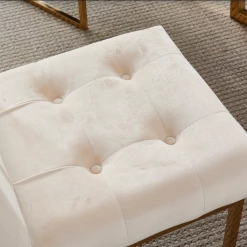 Furniture Imports LTD Atlanta Metal Plating Velvet Dining Chair REDUCED - SALE ITEMS