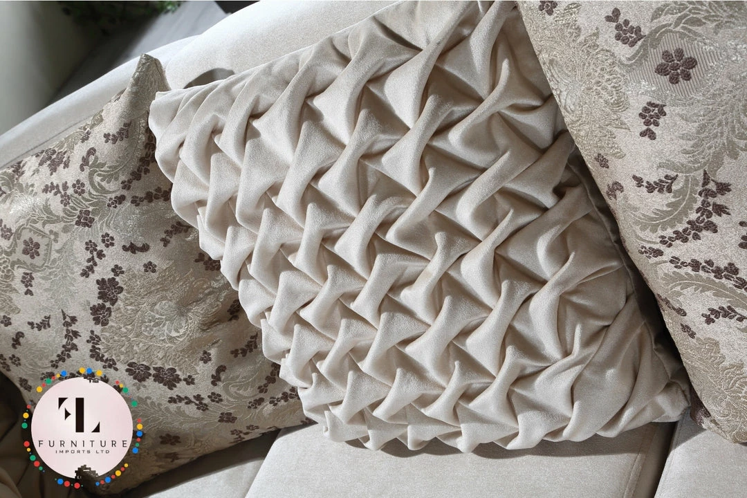 TURKISH DUBAI SOFA COLLECTION Ayana Italian Style Corner Suite - Choose Combination & Velvet