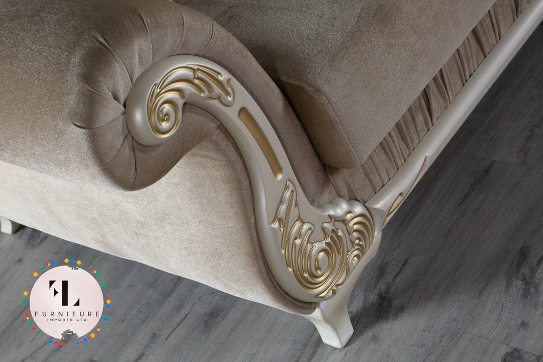 TURKISH DUBAI SOFA COLLECTION Ayana Italian Style Corner Suite - Choose Combination & Velvet