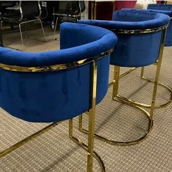 Furniture Imports LTD Hilton Luxury Metal Plating Barstool - 5 Colours