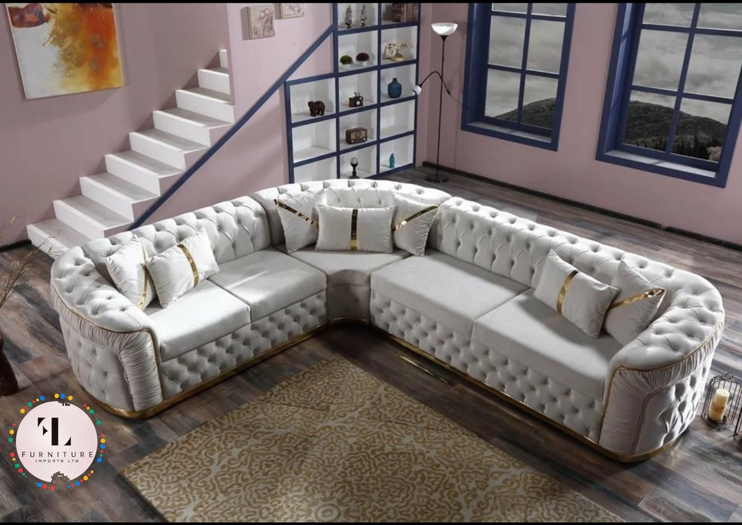 TURKISH Ambassador Corner Sofa Range Plush Velvet - 270cm X 270cm