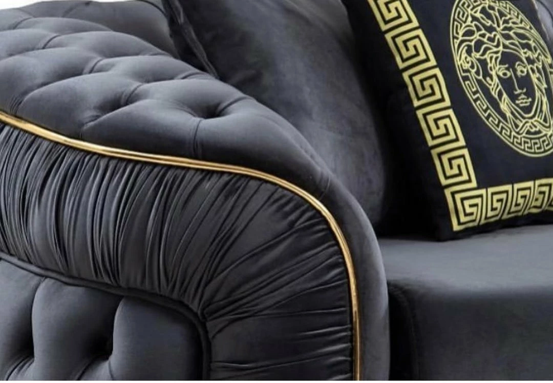 TURKISH Ambassador Corner Sofa Range Plush Velvet - 270cm X 270cm