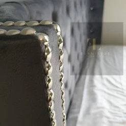 Furniture Imports LTD BED COLLECTION Luxe Curved Wingback Plush Velvet Bed